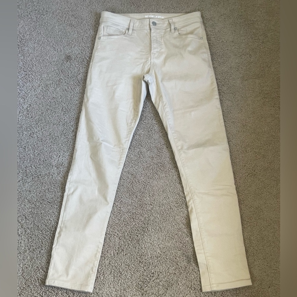 Men’s light tan slim jeans